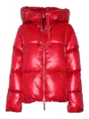Parajumpers Logo-patch Puffer Jacket In Red