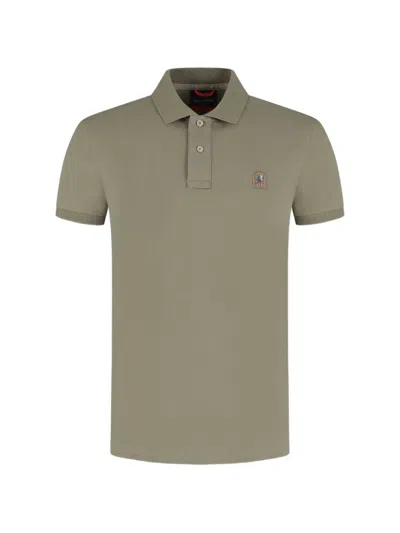 Parajumpers Wellington Patched-logo Polo Shirt In Green