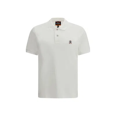 Parajumpers Wellington Polo Shirt In Fresh Grey In White