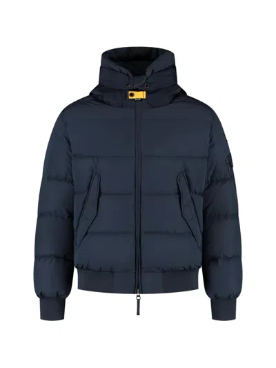 Parajumpers Wilmont Hooded Puffer Coat In Blue