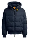 Parajumpers Wilmont Hooded Quilted Jacket In Black