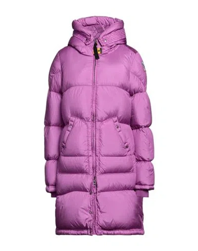 Parajumpers Woman Down Jacket Mauve Size S Polyamide In Purple