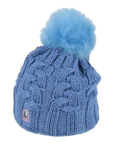 Parajumpers Woman Hat Azure Size Onesize Wool In Blue