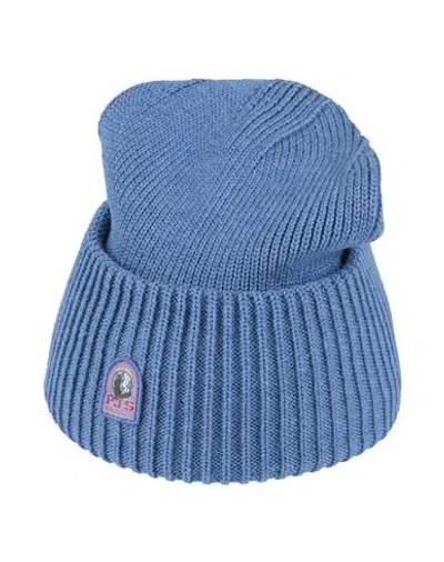 Parajumpers Woman Hat Azure Size Onesize Wool In Blue