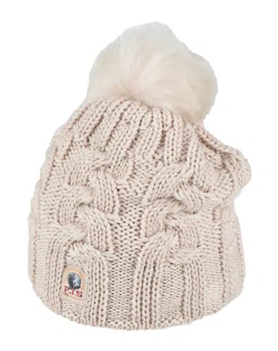 Parajumpers Woman Hat Beige Size Onesize Wool In Sand
