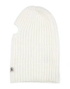 Parajumpers Woman Hat Off White Size Onesize Merino Wool, Cotton In Off White