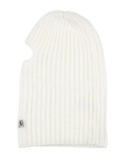 Parajumpers Woman Hat Off White Size Onesize Merino Wool, Cotton