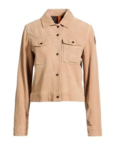 Parajumpers Woman Jacket Sand Size S Goat Skin In Beige