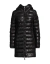 Parajumpers Demi Leather Coat In Black In Black