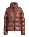 Parajumpers Woman Puffer Brown Size L Lambskin