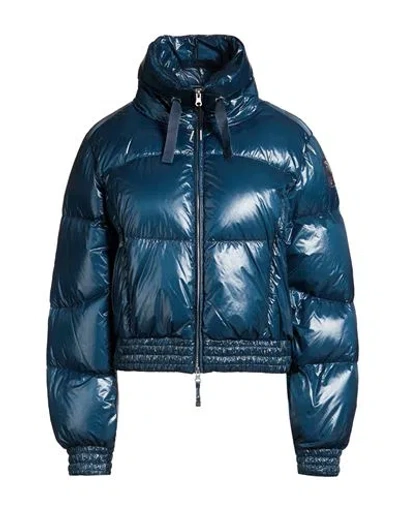 Parajumpers Woman Puffer Deep Teal Size L Polyamide In Blue