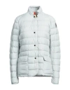 Parajumpers Woman Puffer Light Green Size M Polyester In Grey