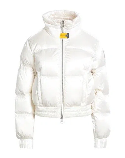 Parajumpers Woman Puffer Ivory Size L Polyamide In White