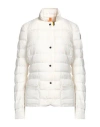 Parajumpers Woman Puffer Ivory Size L Polyester In White