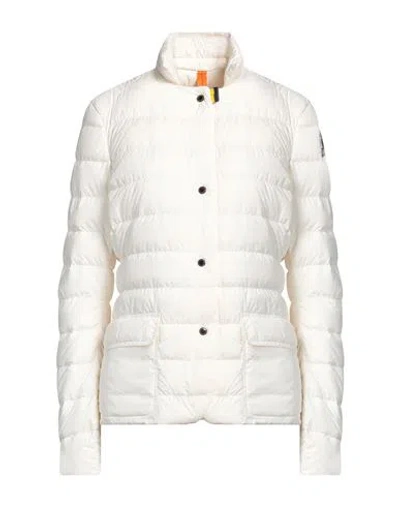 Parajumpers Woman Puffer Ivory Size L Polyester In White