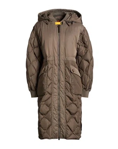 Parajumpers Woman Puffer Khaki Size L Polyamide In Brown