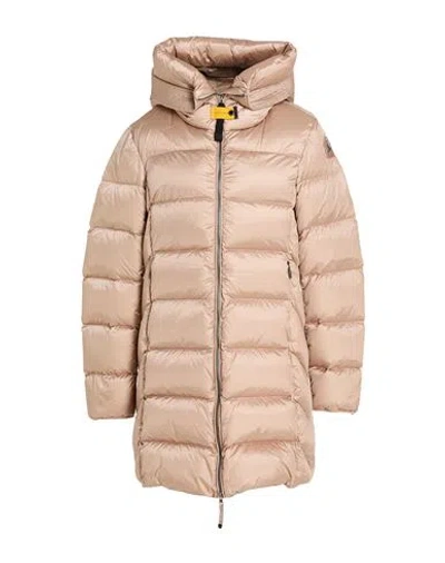 Parajumpers Woman Puffer Light Brown Size L Polyester, Polyamide In Pink
