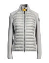 Parajumpers Woman Puffer Light Grey Size Xxl Polyamide, Polyester, Cotton, Elastane In Grey