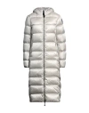 Parajumpers Woman Puffer Light Grey Size L Polyester, Polyamide In Grey