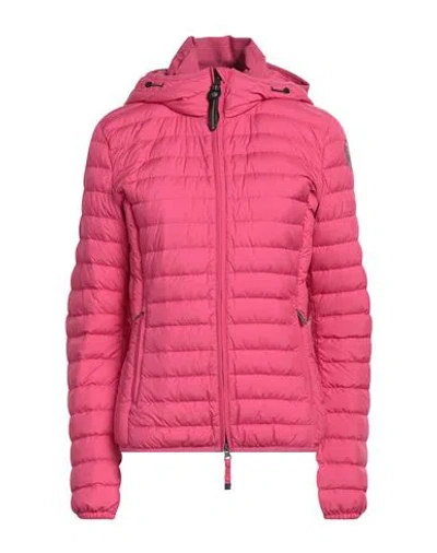 Parajumpers Woman Down Jacket Magenta Size Xxl Polyester