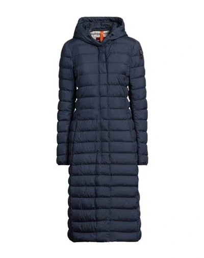 Parajumpers Woman Puffer Navy Blue Size L Polyester In Navy Blue