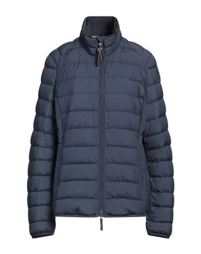 Parajumpers Woman Puffer Navy Size Xl Polyester In Blue