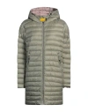 Parajumpers Woman Puffer Sage Green Size Xl Polyamide
