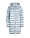 Shop Parajumpers Woman Puffer Sky Blue Size M Polyamide
