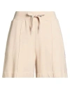 Parajumpers Woman Shorts & Bermuda Shorts Beige Size L Cotton, Viscose In Neutral