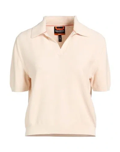 Parajumpers Woman Sweater Cream Size L Cotton In Neutral