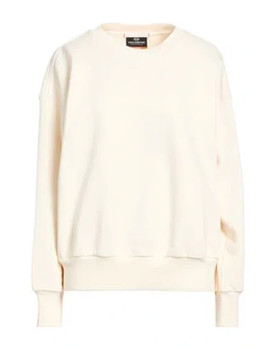 Parajumpers Woman Sweatshirt Cream Size L Cotton, Polyester In Neutral