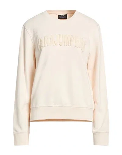 Parajumpers Woman Sweatshirt Cream Size Xs Cotton In White