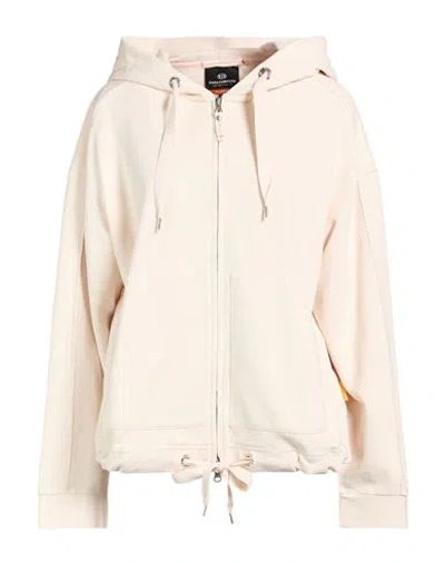Parajumpers Woman Sweatshirt Ivory Size L Cotton, Viscose In Pink