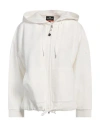 Parajumpers Woman Sweatshirt Off White Size M Cotton, Viscose