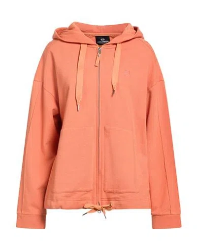 Parajumpers Woman Sweatshirt Orange Size L Cotton, Viscose