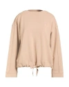 Parajumpers Woman Sweatshirt Sand Size L Cotton, Viscose In Brown