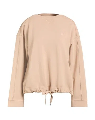 Parajumpers Woman Sweatshirt Sand Size L Cotton, Viscose In Brown