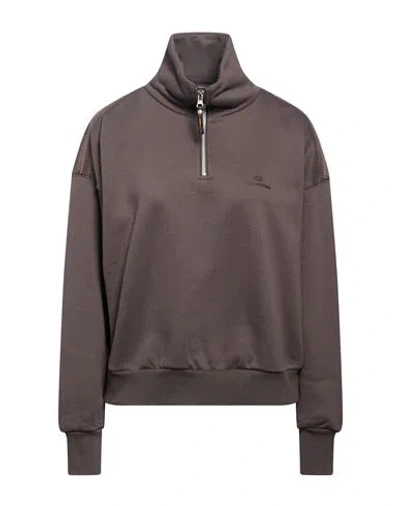 Parajumpers Woman Sweatshirt Taupe Size Xs Cotton, Polyester In Gray