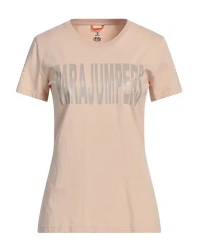 Parajumpers Woman T-shirt Beige Size S Cotton