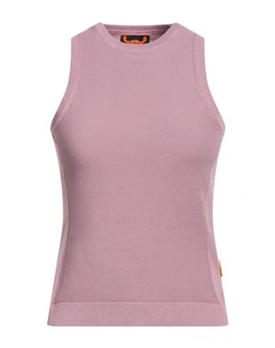 Parajumpers Woman Top Antique Rose Size L Cotton In Pink