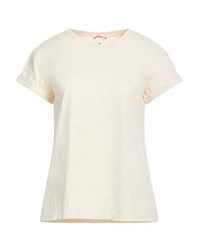 Parajumpers Woman T-shirt Ivory Size M Cotton In White