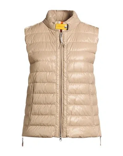 Parajumpers Woman Vest Light Brown Size L Polyamide In Sand