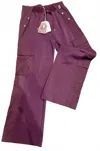 Parajumpers Women's Avatar Relaxed Fit Cargo Trousers In Burgundy In Purple