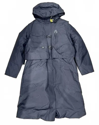 Parajumpers Women's Duffle Parka Jacket In Black In Blue