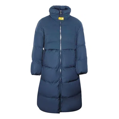 Parajumpers Women's Eyma Long Down Jacket In Blue Navy In Multi