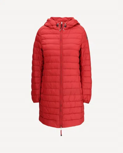 Parajumpers Women's Meredith Hooded Down Jacket In Rio Red