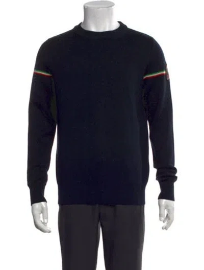 Pre-owned Parajumpers Wool Crew Neck Pullover In Black