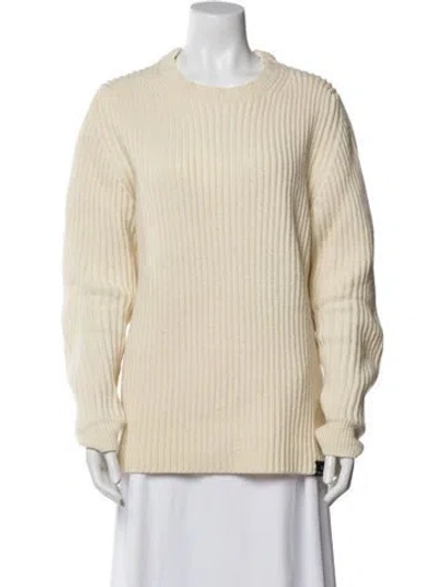 Pre-owned Parajumpers Wool Crew Neck Sweater In Neutral