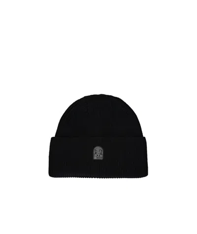 Parajumpers Wool Knitted Hat In Black