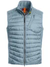 Parajumpers High-necked Sleeveless Vest In Blue